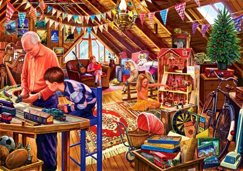 Bluebird Puzzle Attic Playtime 1500 Teile Puzzle Bluebird-Puzzle-70433 von Bluebird Puzzle