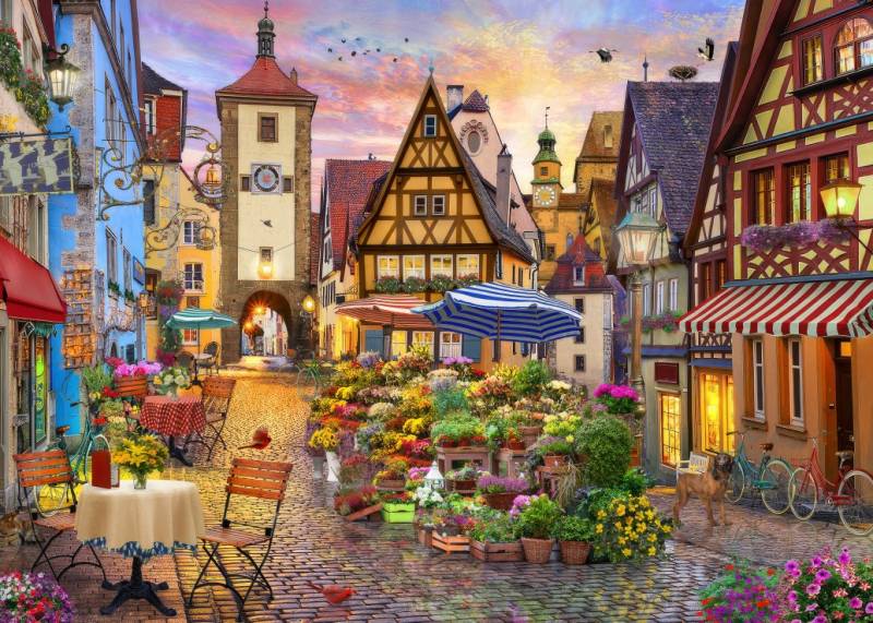 Bluebird Puzzle Bayerische Stadt 500 Teile Puzzle Bluebird-Puzzle-F-91035 von Bluebird Puzzle