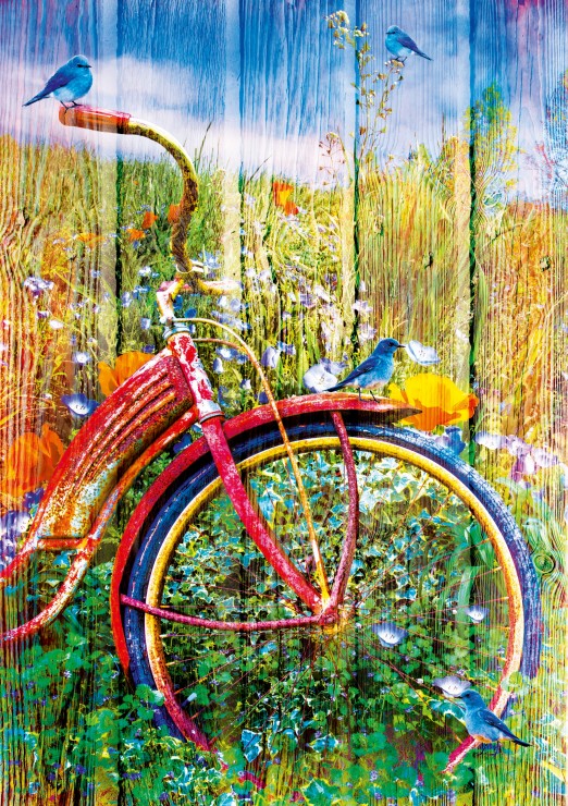 Bluebird Puzzle Bluebirds on a Bicycle 1000 Teile Puzzle Bluebird-Puzzle-70300-P von Bluebird Puzzle