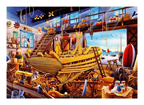 Bluebird Puzzle - Boat Yard - 1000 Teile Bootswerft (70316) von Bluebird Puzzle