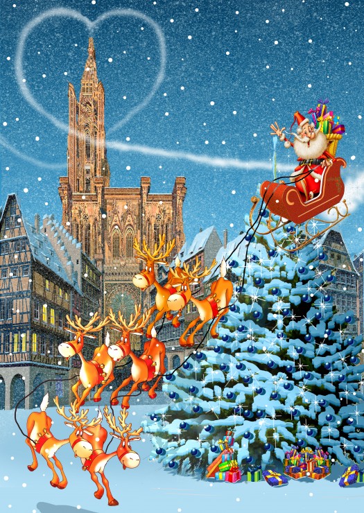 Bluebird Puzzle François Ruyer - Cathédrale de Strasbourg à Noël 104 Teile Puzzle Bluebird-Puzzle-F-90066 von Bluebird Puzzle