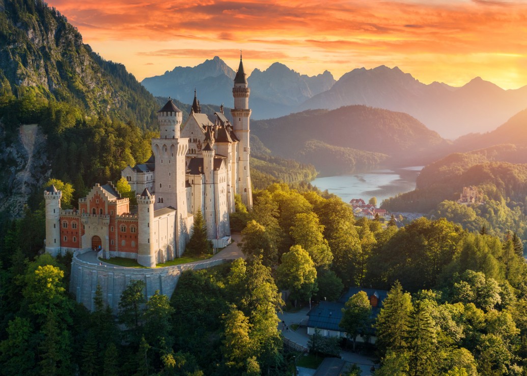 Bluebird Puzzle Château de Neuschwanstein 500 Teile Puzzle Bluebird-Puzzle-F-90944 von Bluebird Puzzle