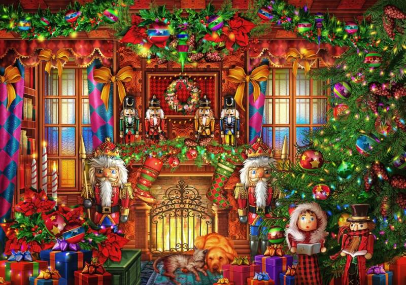 Bluebird Puzzle Christmas Interior 2000 Teile Puzzle Bluebird-Puzzle-F-90685 von Bluebird Puzzle