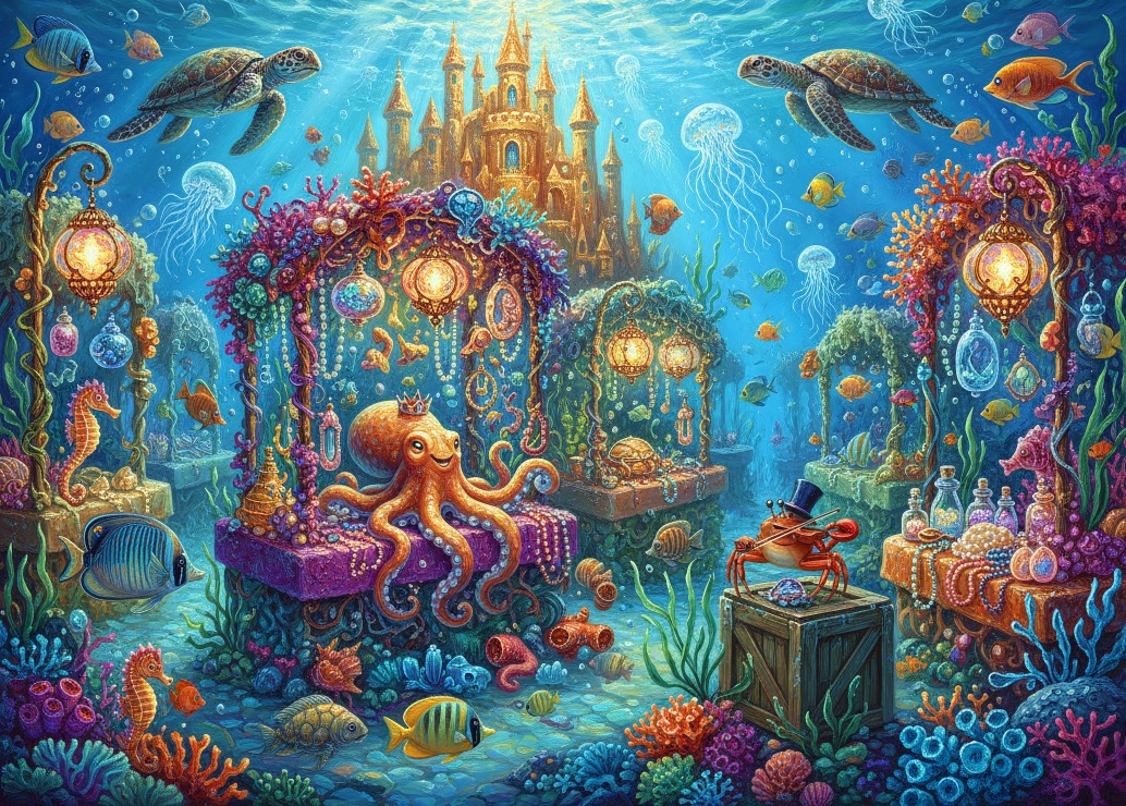 Bluebird Puzzle Das Reich der Tiefen 500 Teile Puzzle Bluebird-Puzzle-F-91150 von Bluebird Puzzle