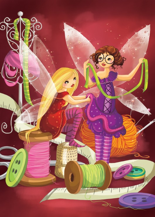 Bluebird Puzzle Die Schneiderinnen-Feen 300 Teile Puzzle Bluebird-Puzzle-F-91138 von Bluebird Puzzle