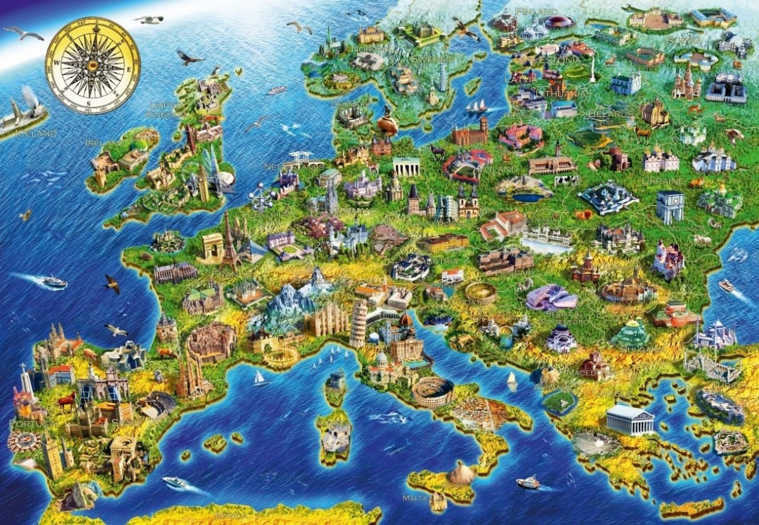 Bluebird Puzzle European Landmarks 1000 Teile Puzzle Bluebird-Puzzle-F-90558 Bluebird Puzzle European Landmarks 1000 Teile Puzzle Bluebird-Puzzle-F-90558 von Bluebird Puzzle