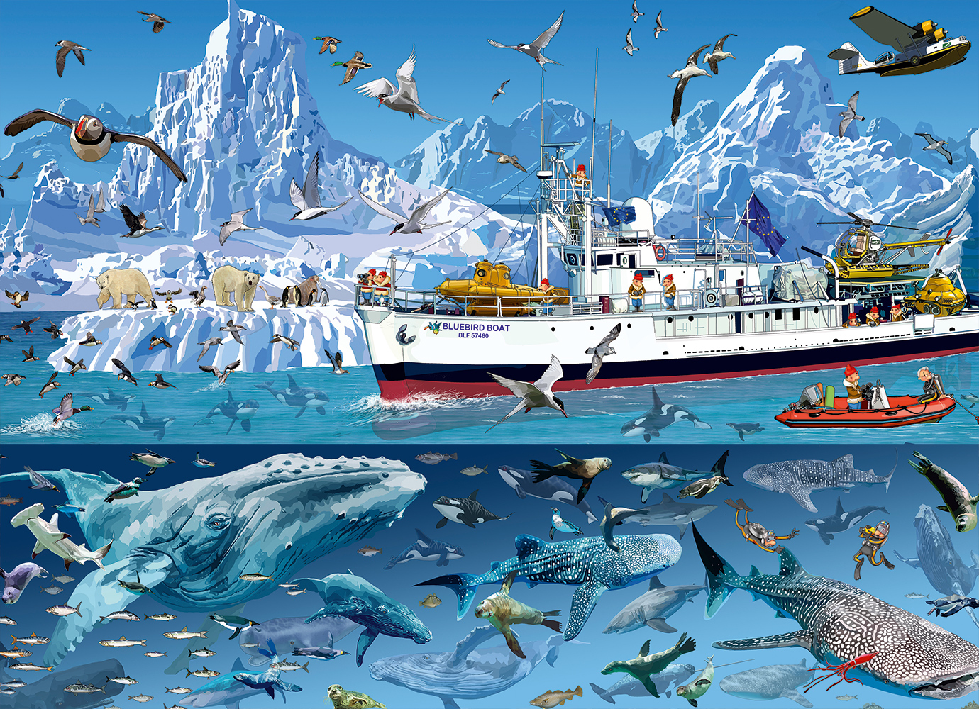Bluebird Puzzle François Ruyer - Arctic - Bluebird Boat 1500 Teile Puzzle Bluebird-Puzzle-F-90038 von Bluebird Puzzle
