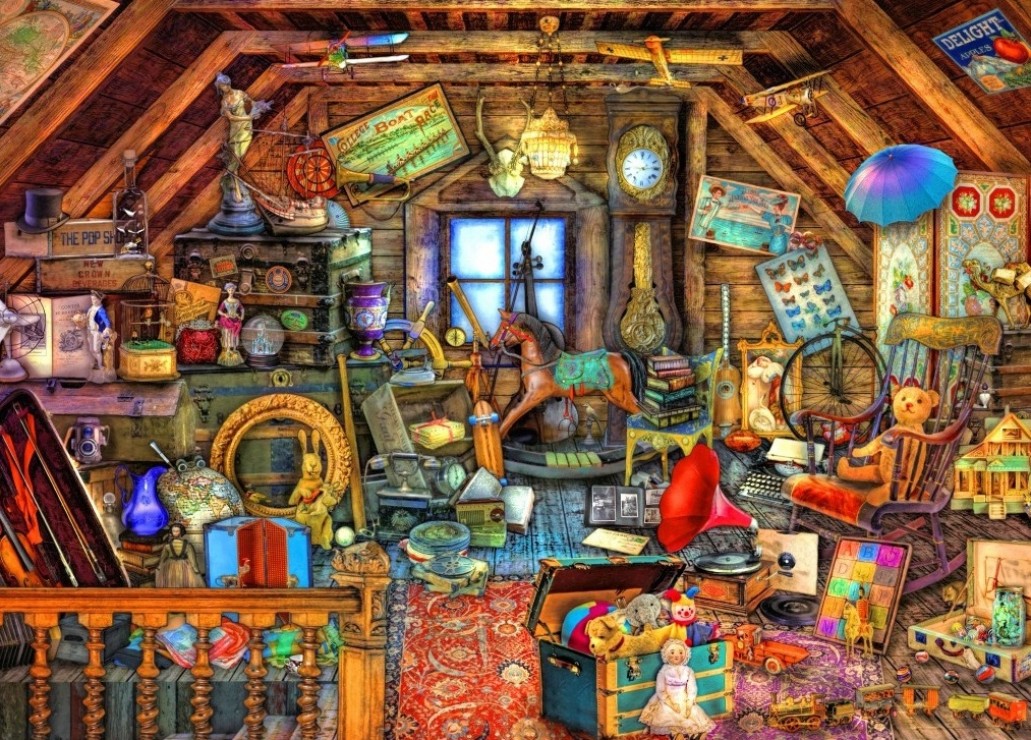 Bluebird Puzzle Hidden Object Attic 1500 Teile Puzzle Bluebird-Puzzle-F-90710 Bluebird Puzzle Hidden Object Attic 1500 Teile Puzzle Bluebird-Puzzle-F-90710 von Bluebird Puzzle