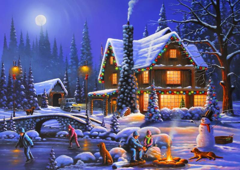 Bluebird Puzzle Holiday Spirit 500 Teile Puzzle Bluebird-Puzzle-F-90113 von Bluebird Puzzle