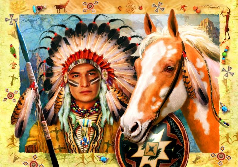 Bluebird Puzzle Indian Chief 1500 Teile Puzzle Bluebird-Puzzle-F-90883 von Bluebird Puzzle