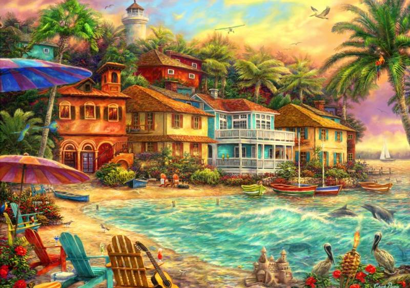 Bluebird Puzzle Island Time 2000 Teile Puzzle Bluebird-Puzzle-F-90446 von Bluebird Puzzle