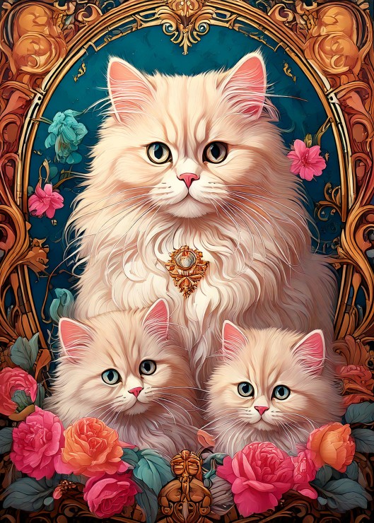 Bluebird Puzzle Katzen-Trio 300 Teile Puzzle Bluebird-Puzzle-F-91006 von Bluebird Puzzle