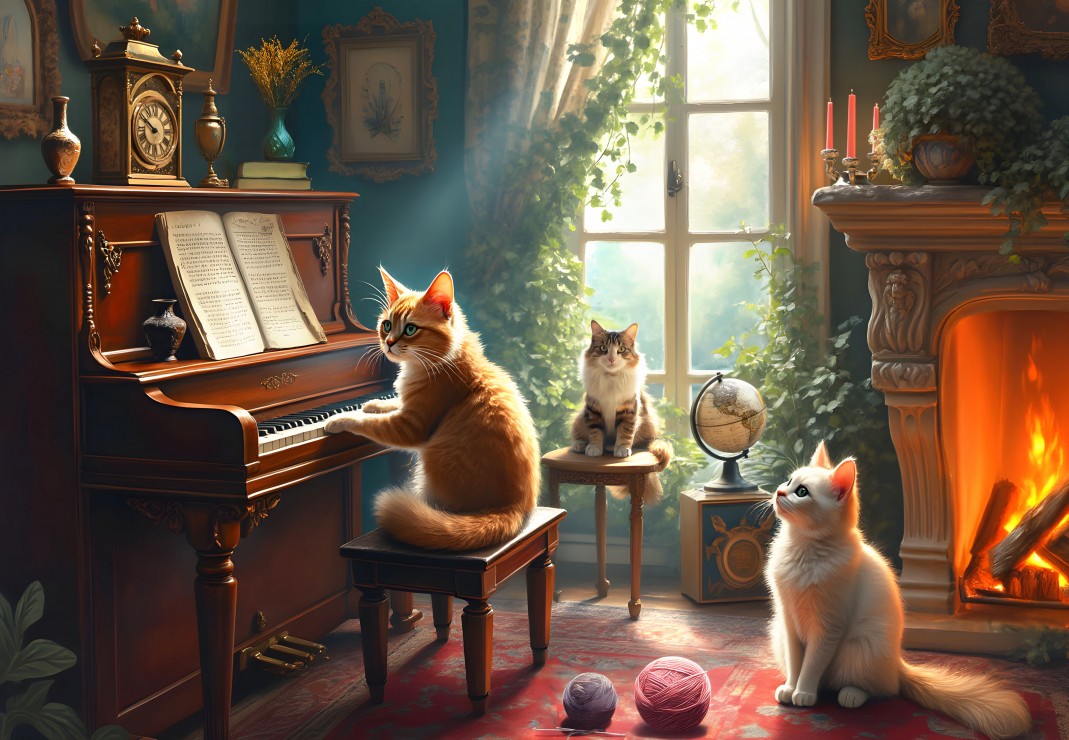 Bluebird Puzzle Katzenkonzert 1000 Teile Puzzle Bluebird-Puzzle-F-91015 Bluebird Puzzle Katzenkonzert 1000 Teile Puzzle Bluebird-Puzzle-F-91015 von Bluebird Puzzle