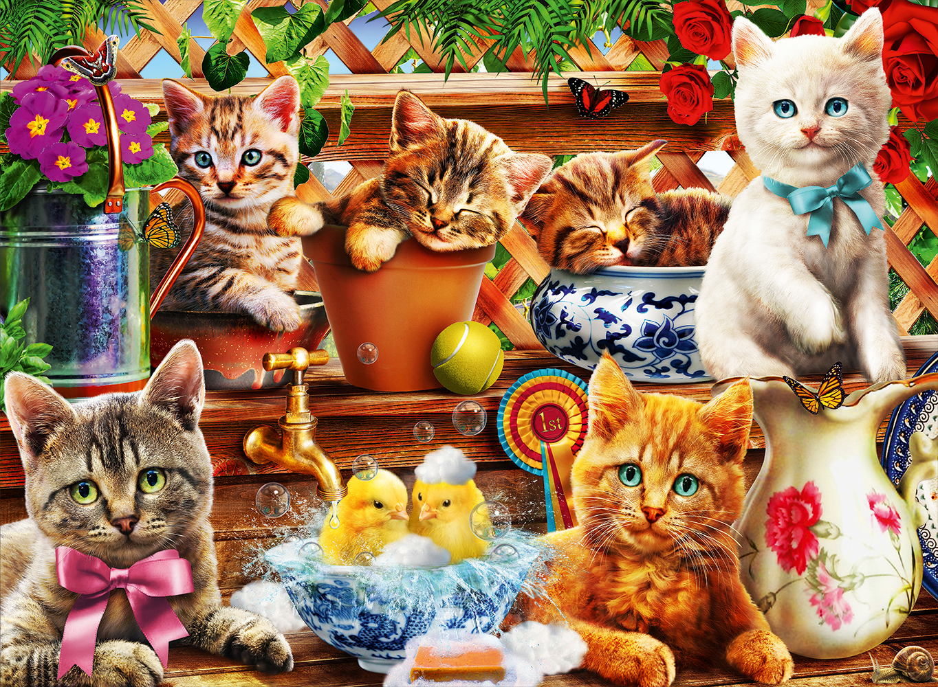 Bluebird Puzzle Kittens in the Potting Shed 3000 Teile Puzzle Bluebird-Puzzle-70575-P Bluebird Puzzle Kittens in the Potting Shed 3000 Teile Puzzle Bluebird-Puzzle-70575-P von Bluebird Puzzle