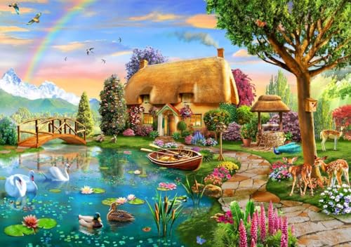 Bluebird Puzzle Lakeside Cottage 2000 Teile Hütte am See (90007) von Bluebird