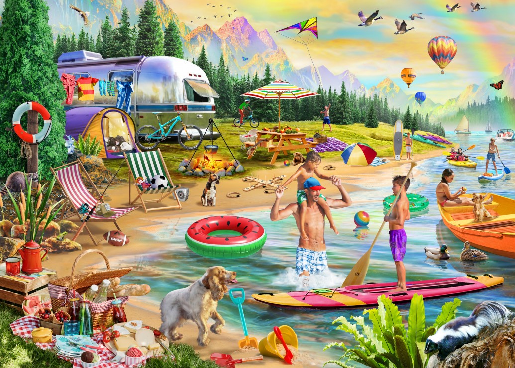 Bluebird Puzzle Lakeside Sommerlager 500 Teile Puzzle Bluebird-Puzzle-F-90978 von Bluebird Puzzle
