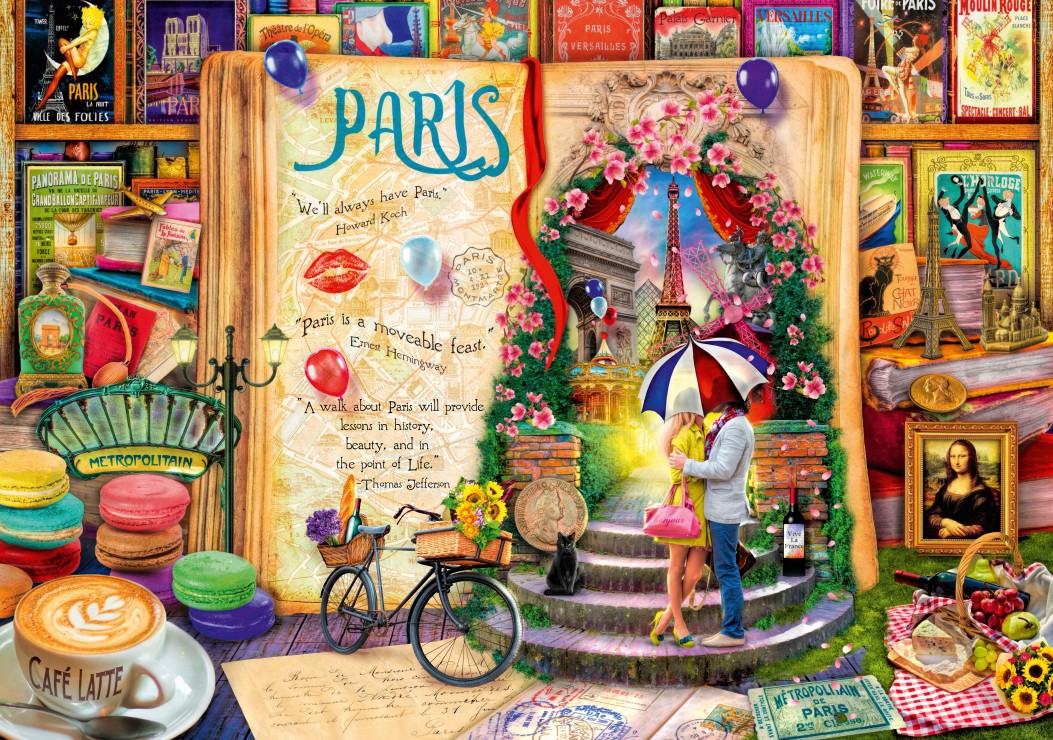 Bluebird Puzzle Life is an Open Book Paris 2000 Teile Puzzle Bluebird-Puzzle-F-90713 Bluebird Puzzle Life is an Open Book Paris 2000 Teile Puzzle Bluebird-Puzzle-F-90713 von Bluebird Puzzle