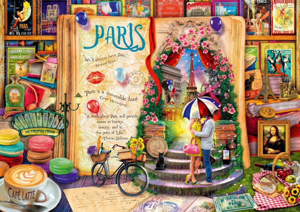 Bluebird Puzzle Life is an Open Book Paris 4000 Teile Puzzle Bluebird-Puzzle-70262-P von Bluebird Puzzle