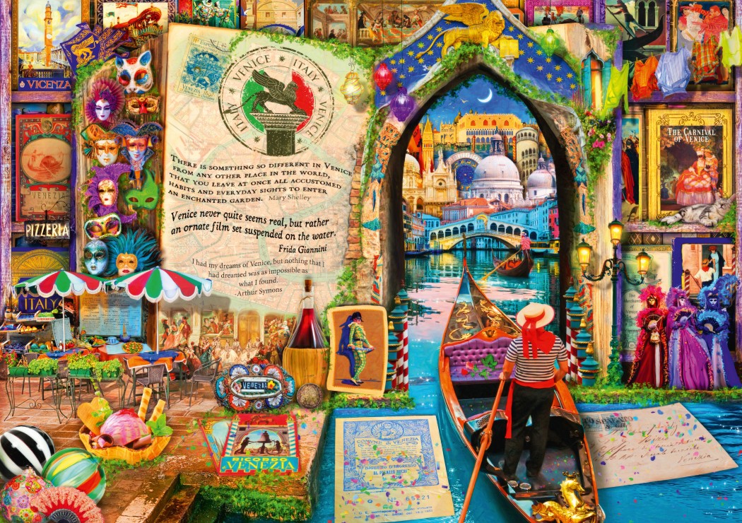 Bluebird Puzzle Life is an Open Book Venice 4000 Teile Puzzle Bluebird-Puzzle-70259-P Bluebird Puzzle Life is an Open Book Venice 4000 Teile Puzzle Bluebird-Puzzle-70259-P von Bluebird Puzzle