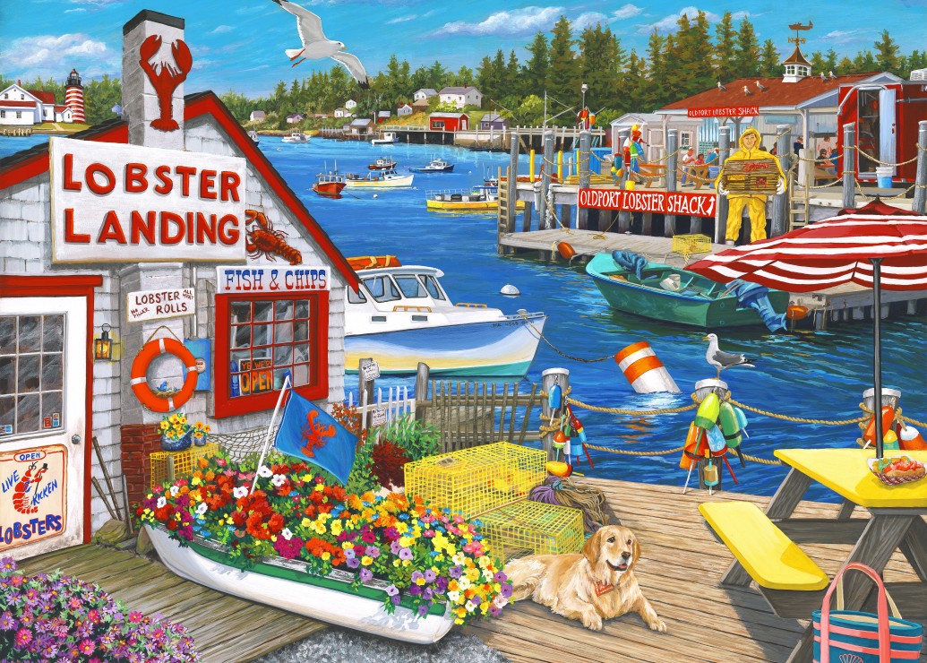 Bluebird Puzzle Lobster Landing 500 Teile Puzzle Bluebird-Puzzle-F-90957 von Bluebird Puzzle