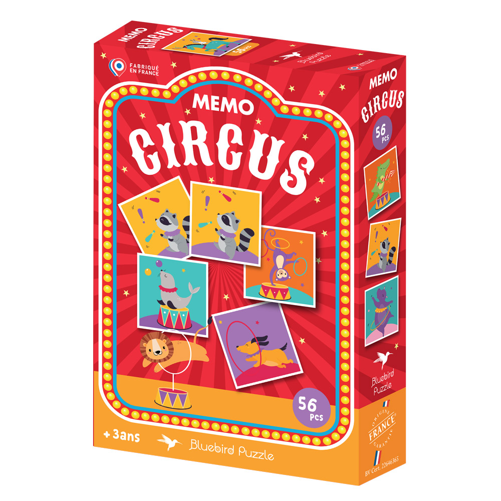 Bluebird Puzzle Memo - Circus 56 Teile Puzzle Bluebird-Puzzle-F-91141 Bluebird Puzzle Memo - Circus 56 Teile Puzzle Bluebird-Puzzle-F-91141 von Bluebird Puzzle