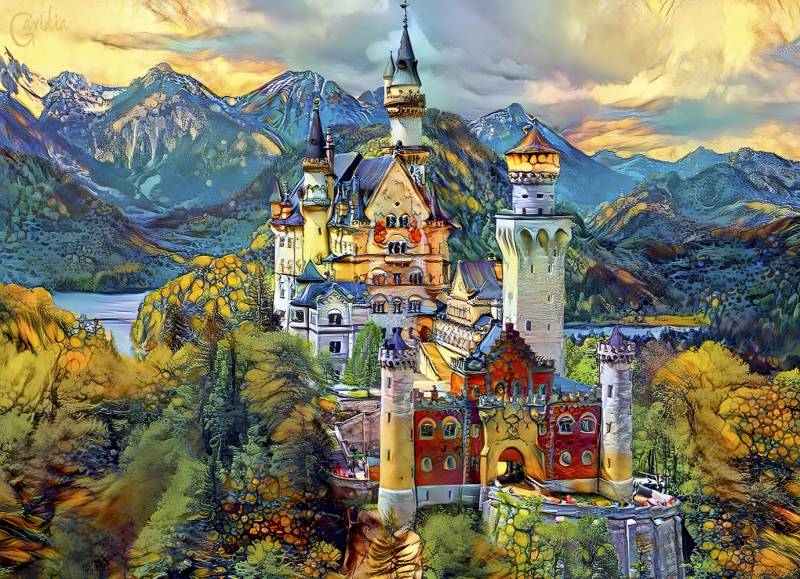 Bluebird Puzzle Neuschwanstein 1000 Teile Puzzle Bluebird-Puzzle-F-90285 von Bluebird Puzzle