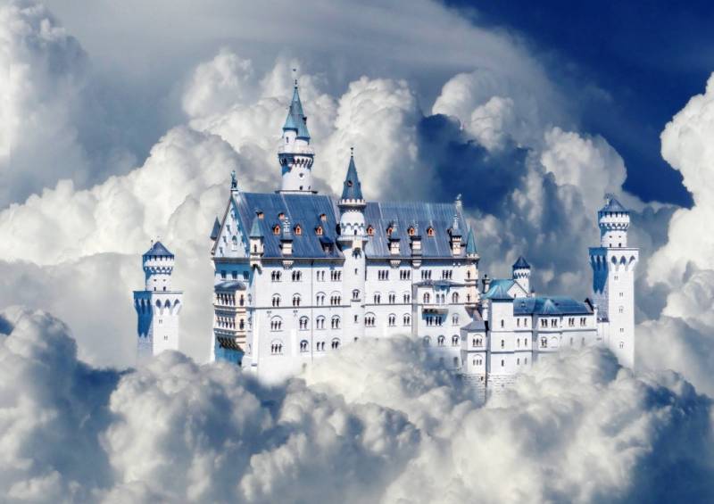 Bluebird Puzzle Neuschwanstein Castle in Clouds 500 Teile Puzzle Bluebird-Puzzle-F-90105 von Bluebird Puzzle