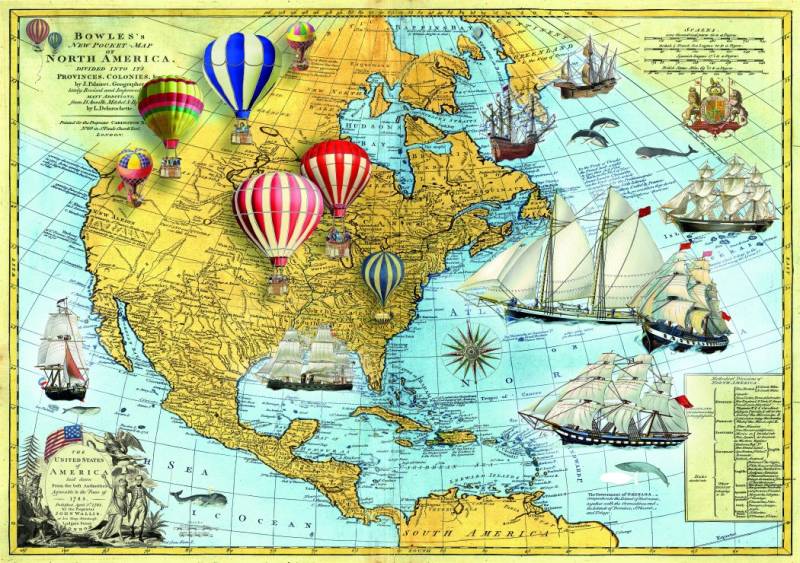 Bluebird Puzzle North America 1500 Teile Puzzle Bluebird-Puzzle-70486 von Bluebird Puzzle