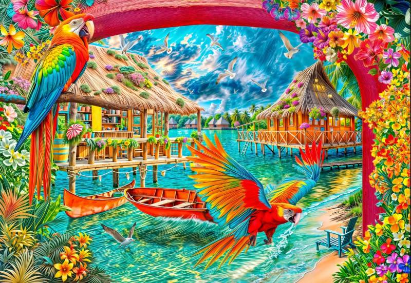Bluebird Puzzle Paradies auf Erden 1000 Teile Puzzle Bluebird-Puzzle-F-91186 von Bluebird Puzzle