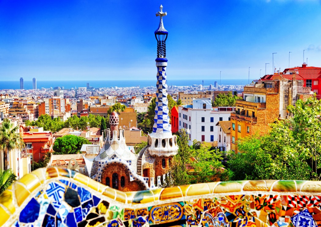 Bluebird Puzzle Park Güell, Barcelona 1000 Teile Puzzle Bluebird-Puzzle-F-90228 von Bluebird Puzzle
