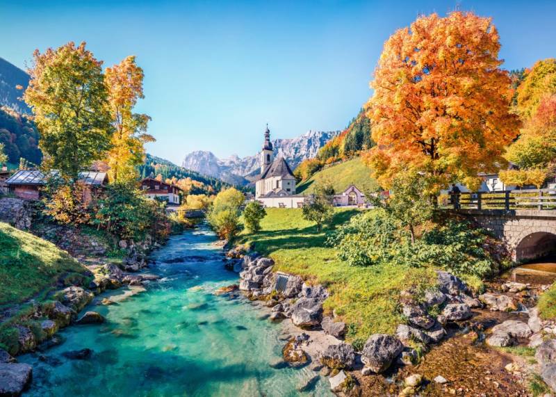 Bluebird Puzzle Ramsau en Automne 500 Teile Puzzle Bluebird-Puzzle-F-90943 von Bluebird Puzzle