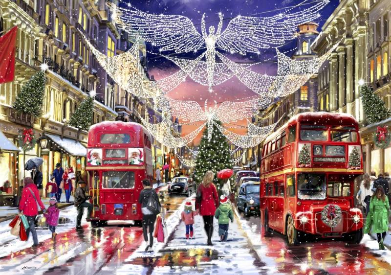 Bluebird Puzzle Regent Street 2000 Teile Puzzle Bluebird-Puzzle-F-90525 von Bluebird Puzzle