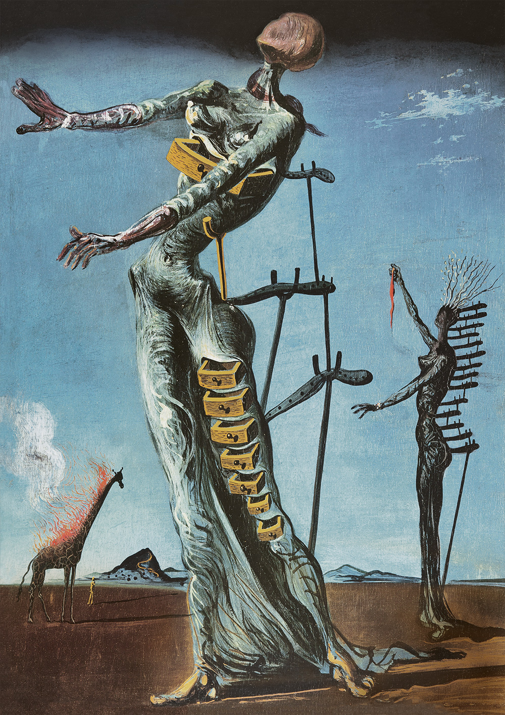 Bluebird Puzzle Salvador Dalí - Burning Giraffe, c. 1937 1000 Teile Puzzle Art-by-Bluebird-60112 von Bluebird Puzzle