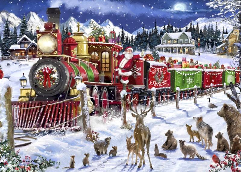 Bluebird Puzzle Santa Express Usa 500 Teile Puzzle Bluebird-Puzzle-F-90814 Bluebird Puzzle Santa Express Usa 500 Teile Puzzle Bluebird-Puzzle-F-90814 von Bluebird Puzzle