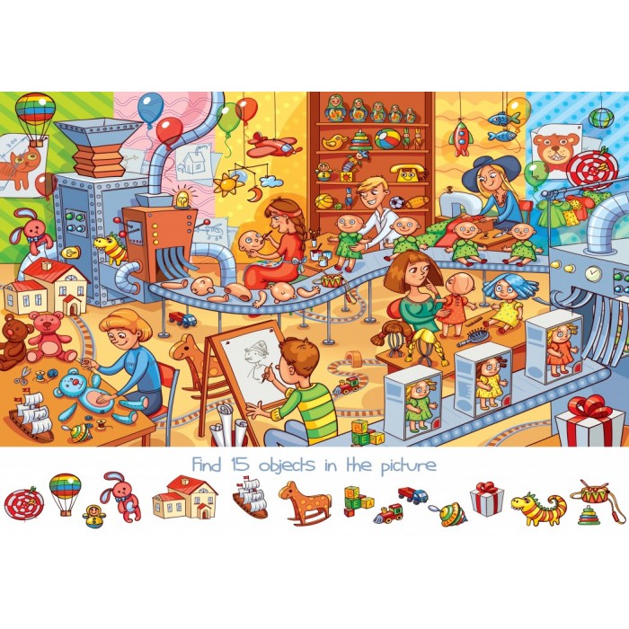 Bluebird Puzzle - Search and Find - The Toy Factory - 204 Teile von Bluebird Puzzle