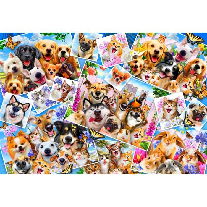 Bluebird Puzzle - Selfie Pet Collage - 300 Teile von Bluebird Puzzle