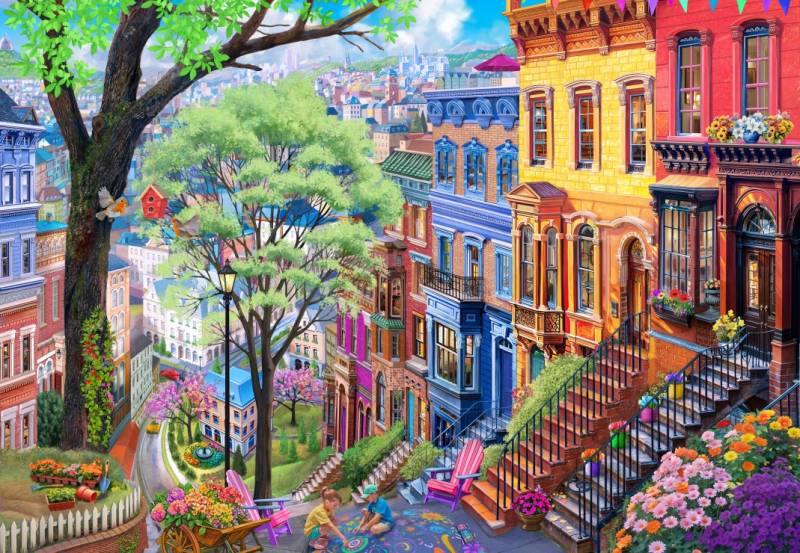 Bluebird Puzzle Spring Hill 1000 Teile Puzzle Bluebird-Puzzle-F-90924 von Bluebird Puzzle