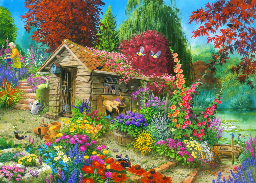 Bluebird Puzzle The Garden Shed 500 Teile Puzzle Bluebird-Puzzle-F-90694 von Bluebird Puzzle