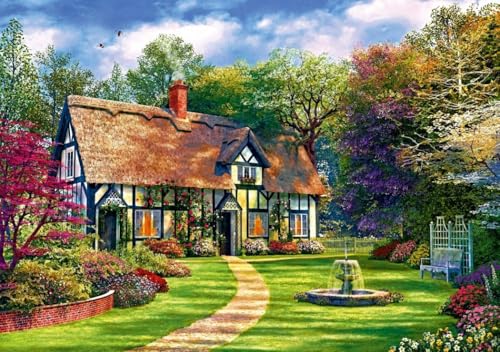Bluebird Puzzle The Hideaway Cottage 2000 Teile Die versteckte Hütte (90006) von Bluebird