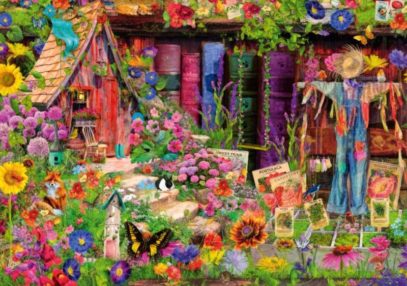 Bluebird Puzzle The Scarecrow's Garden 2000 Teile Puzzle Bluebird-Puzzle-F-90722 von Bluebird Puzzle