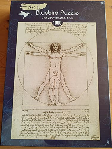 Bluebird Puzzle - The Vitruvian Man, Leonardo Da Vinci - 1000 Teile - (60009) von Bluebird
