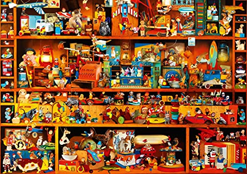 Bluebird Puzzle - Toys Tale, Puzzle 1000 Teile – Regale gefüllt mit Holzspielzeug in einem alten Geschäft – Puzzle für Erwachsene – hergestellt in Europa von Bluebird