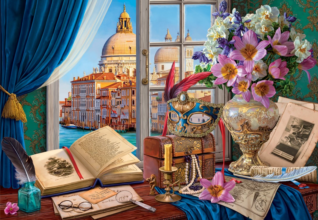 Bluebird Puzzle Venezianisches Stillleben 1000 Teile Puzzle Bluebird-Puzzle-F-91179 von Bluebird Puzzle