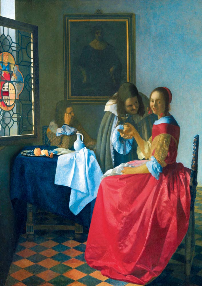 Bluebird Puzzle Vermeer- The Girl with the Wine Glass, 1659 1000 Teile Puzzle Art-by-Bluebird-F-60261 von Bluebird Puzzle
