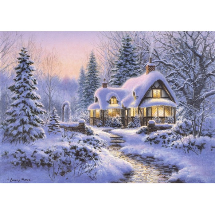 Bluebird Puzzle - Winter's Blanket Wouldbie Cottage - 500 Teile von Bluebird Puzzle