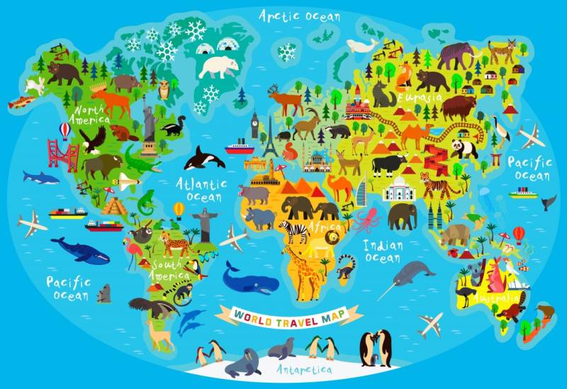 Bluebird Puzzle World Travel Map 300 Teile Puzzle Bluebird-Puzzle-F-90091 von Bluebird Puzzle