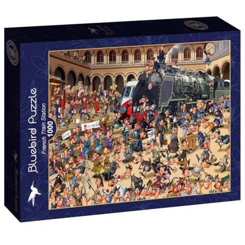 Puzzle 1000 Teile - French Train Station von Bluebird