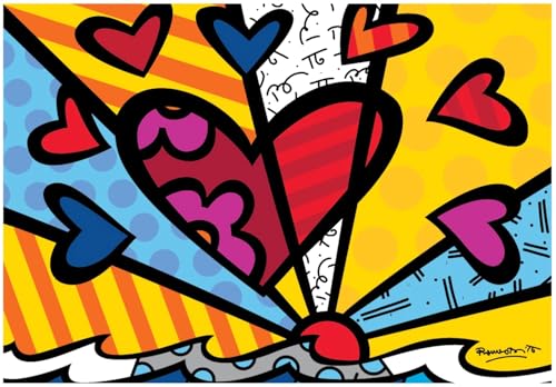 Bluebird Puzzle - Neuer Tag, 1000 Teile Puzzle - Buntes Pop-Art-Werk von Romero Britto - Puzzle für Erwachsene von Bluebird