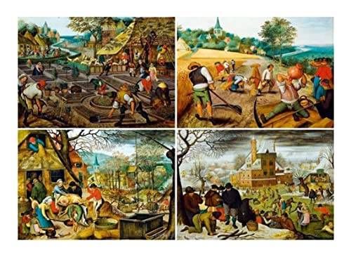 Bluebird Puzzle - Pieter Brueghel der Jüngere, Die Vier Jahreszeiten - 1000 Teile Puzzle - Reproduktion des Berühmten Gemäldes - Puzzle für Erwachsene Bluebird Puzzle - Pieter Brueghel der Jüngere, Die Vier Jahreszeiten - 1000 Teile Puzzle - Reproduktion des Berühmten Gemäldes - Puzzle für Erwachsene von Bluebird