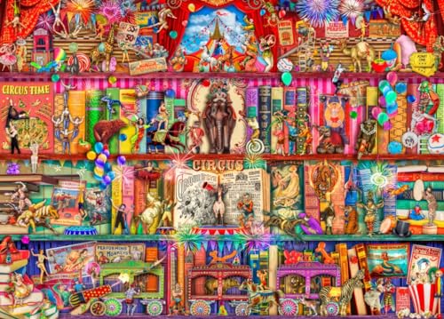 Bluebird Puzzle - Circus Extravaganza - Puzzle 1500 Teile - Die gesamte Kunst des Retro-Zirkus in Miniatur - Erwachsenenpuzzle Bluebird Puzzle - Circus Extravaganza - Puzzle 1500 Teile - Die gesamte Kunst des Retro-Zirkus in Miniatur - Erwachsenenpuzzle von Bluebird